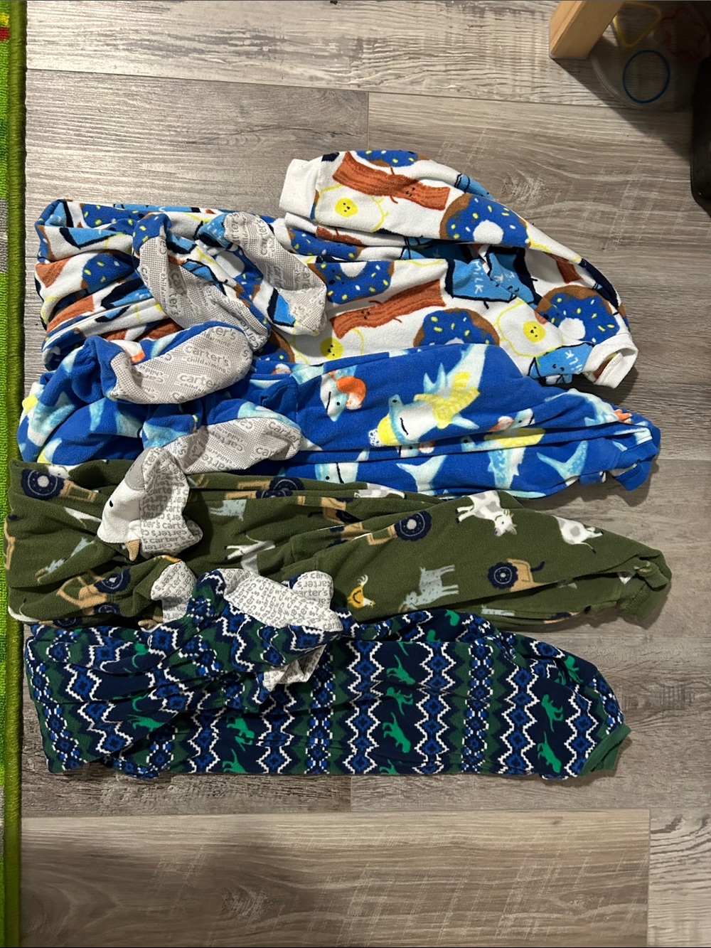 Carter's/Child of Mine Fleece Pajama Bundle 3T